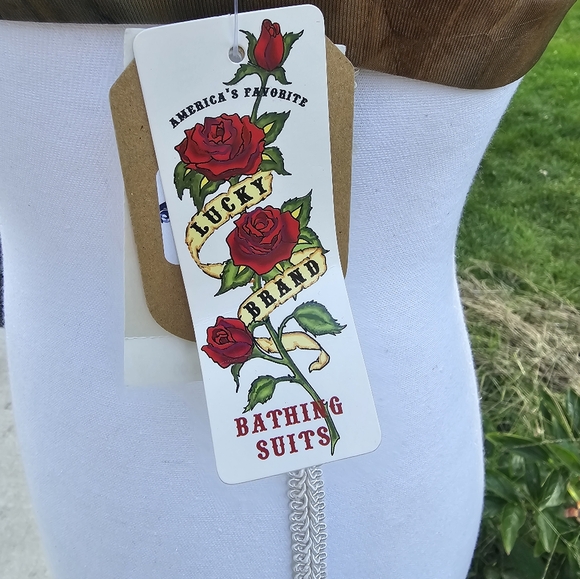 Lucky brand vintage bikini swim top small nwt - Picture 3 of 7